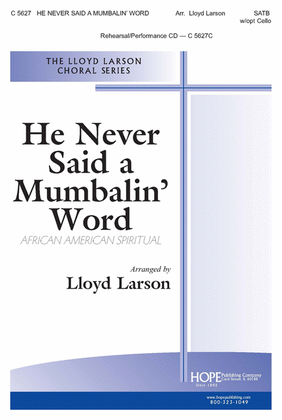 Book cover for He Never Said a Mumbalin' Word