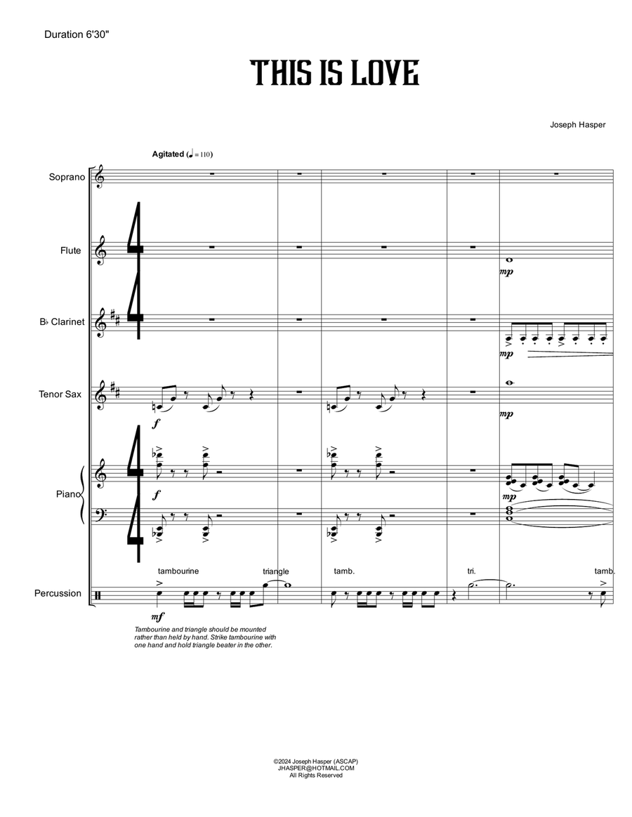 This Is Love (Soprano and Mixed Ensemble) image number null