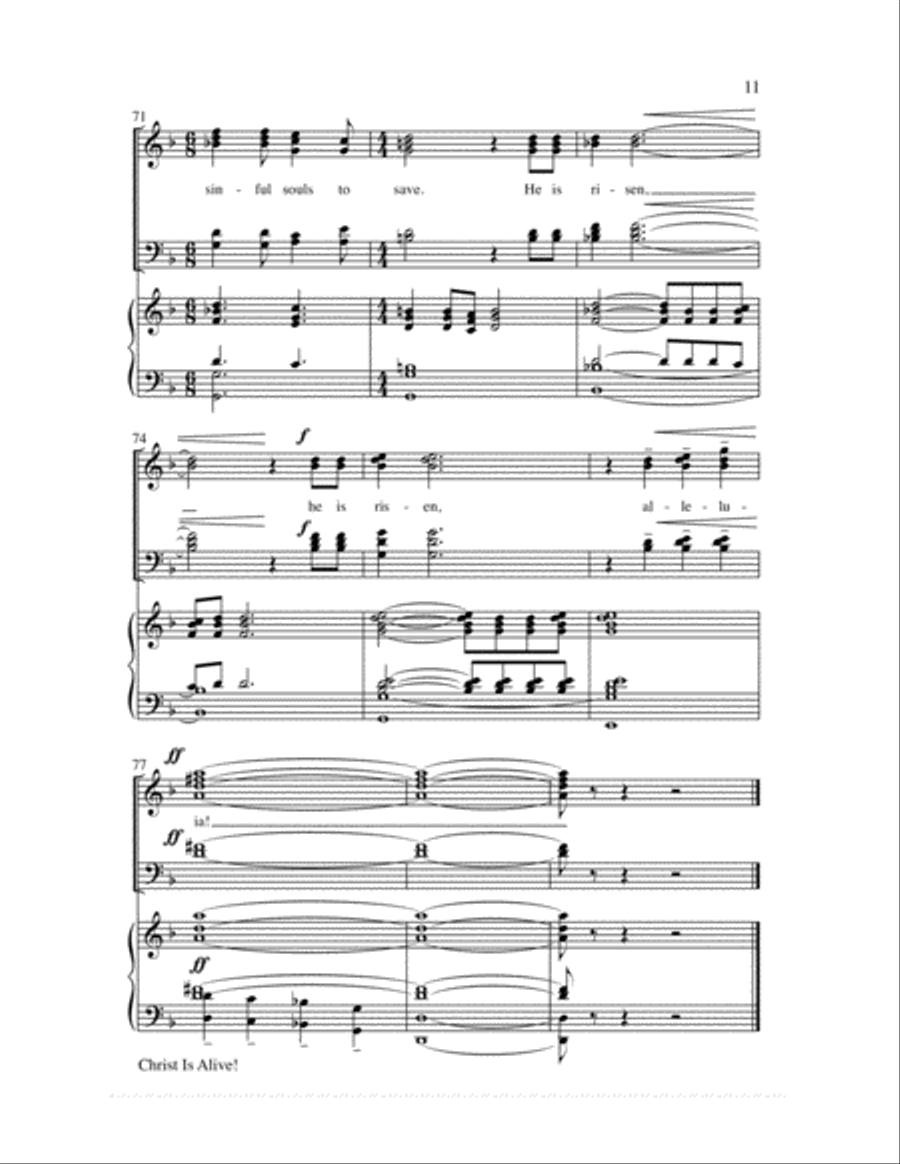 Christ Is Alive! Choir scores gallery preview page 10