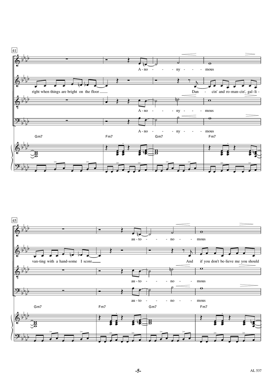 Fly Too High Divisi scores gallery preview page 5