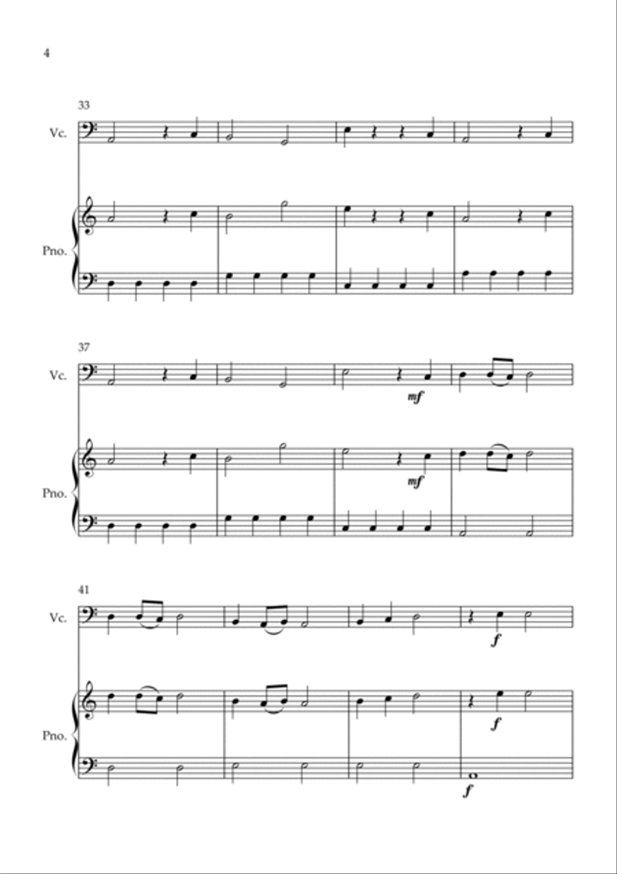 Flowers Piano scores gallery preview page 4