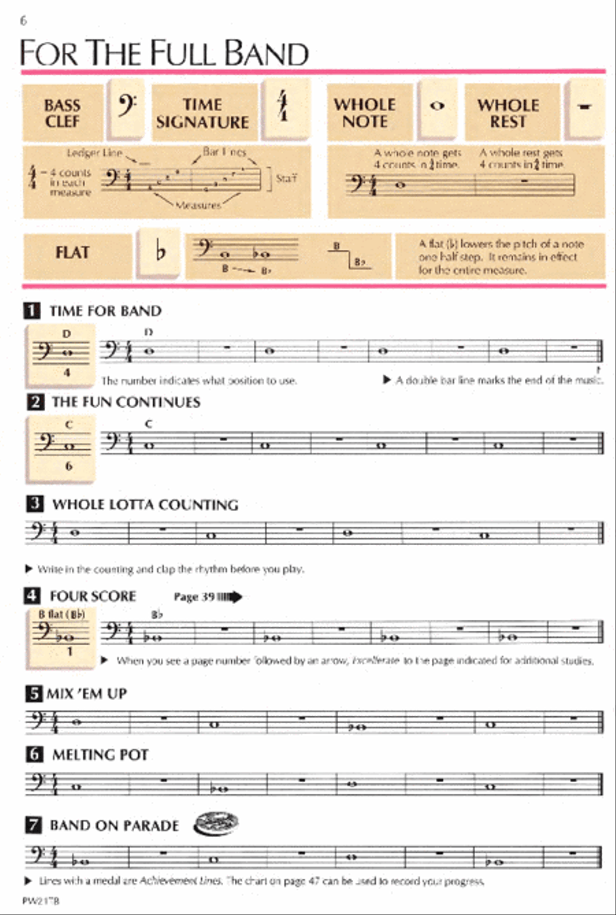 Standard of Excellence Enhanced Book 1, Trombone Concert Band Methods scores gallery preview page 2