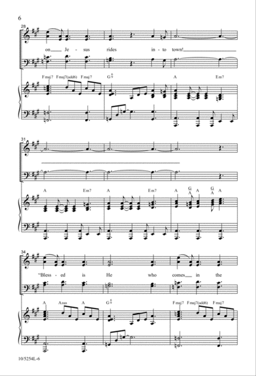 Celtic Hosanna 4-Part scores gallery preview page 5