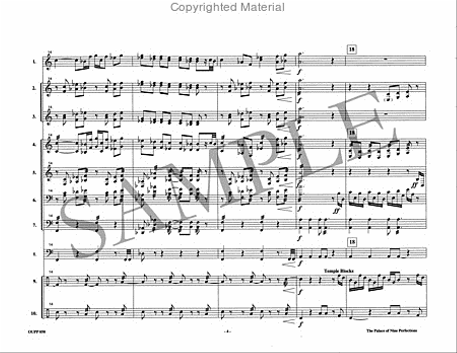 The Palace of Nine Perfections Percussion Ensemble scores gallery preview page 5