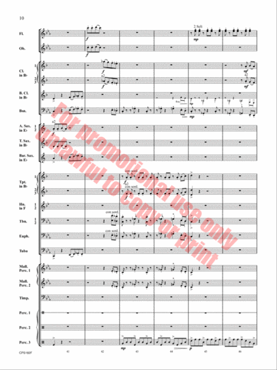 Ghost Run Concert Band scores gallery preview page 11