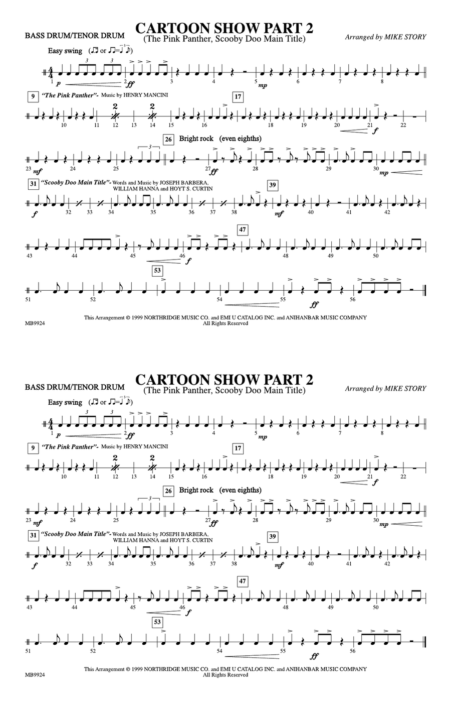 Cartoon Show, Part 2: Bass Drum/Tenor Drum