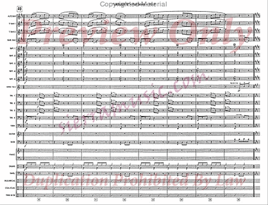La Suerte De Los Tontos Jazz Ensemble scores gallery preview page 8
