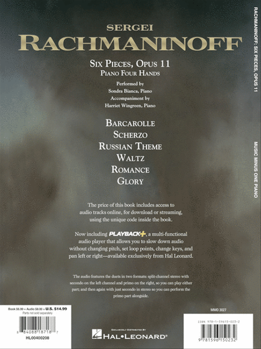Rachmaninov – Six Pieces, Opus 11 Piano Solo scores gallery preview page 5