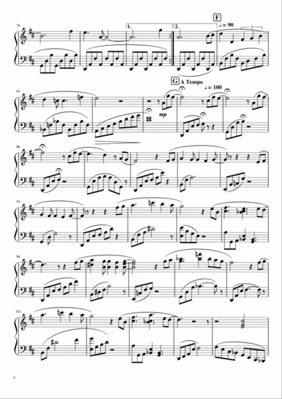 Our Journey 曾经 - Yik Khai Piano Solo scores gallery preview page 4