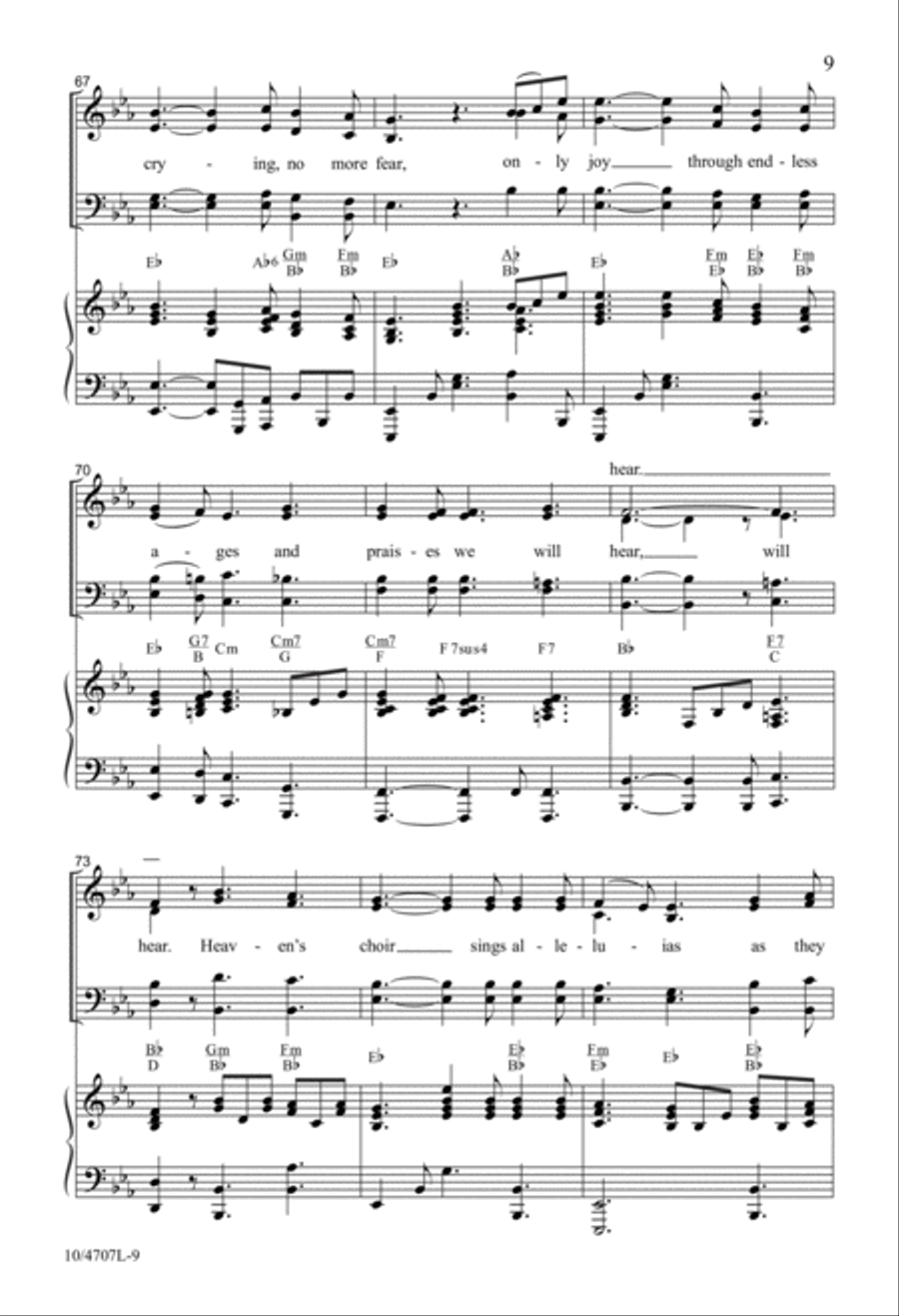 Let Not Your Heart Be Troubled 4-Part scores gallery preview page 9