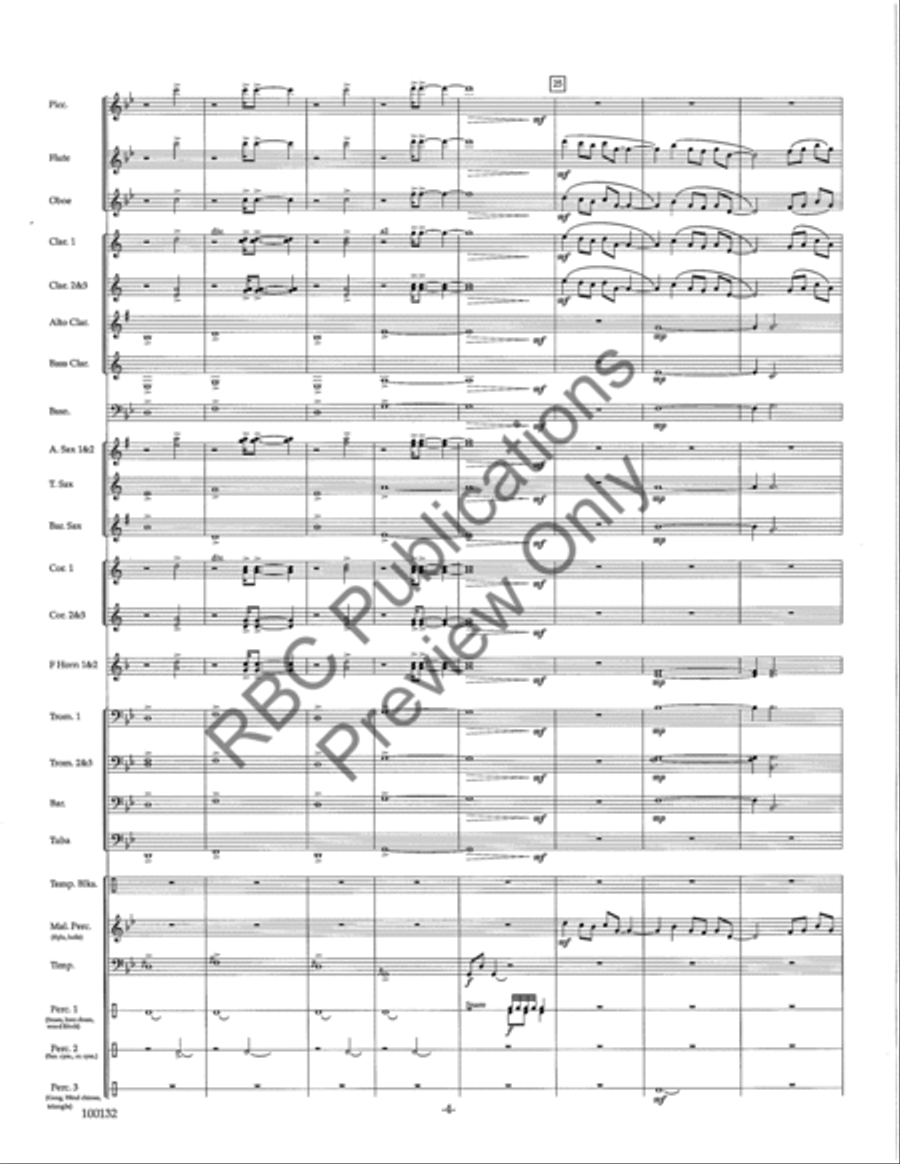 Dance Of Fire Concert Band scores gallery preview page 7