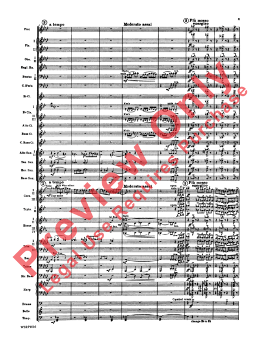 Rhapsody in Blue Concert Band scores gallery preview page 6