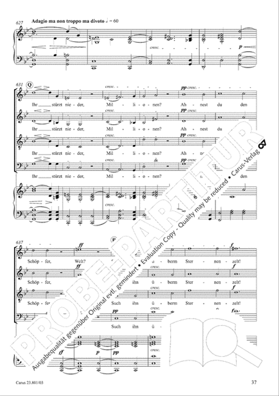 Symphony No. 9, Op. 125 - Finale (Choral Symphony) 4-Part scores gallery preview page 38
