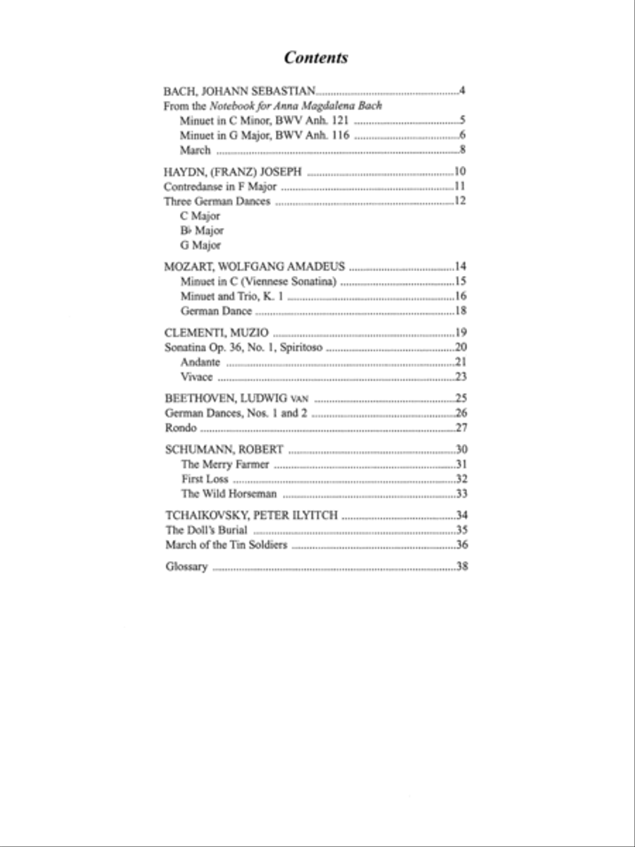 Piano Literature of the 17th, 18th and 19th Centuries, Book 3 Piano Method scores gallery preview page 2