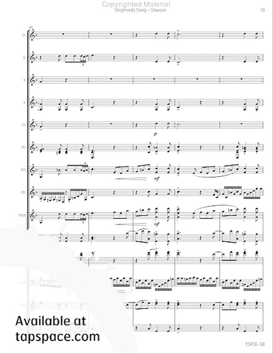 Shepherd's Song Percussion Ensemble scores gallery preview page 14