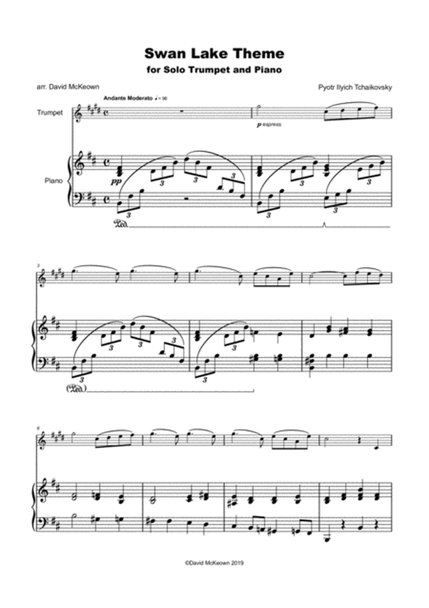 Swan Lake Theme, for Solo Trumpet and Piano image number null