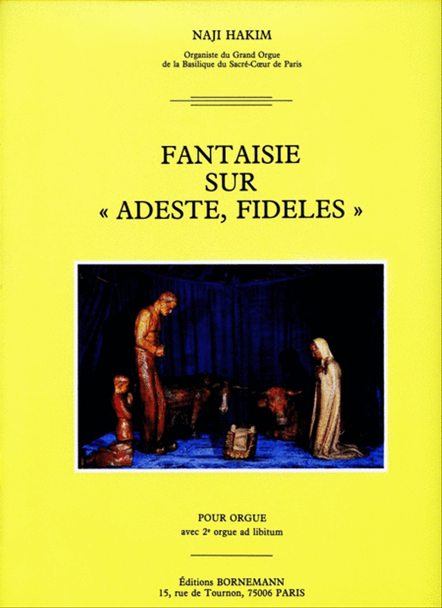 Hakim Fantaisie Sur Adeste Fideles Organ Book