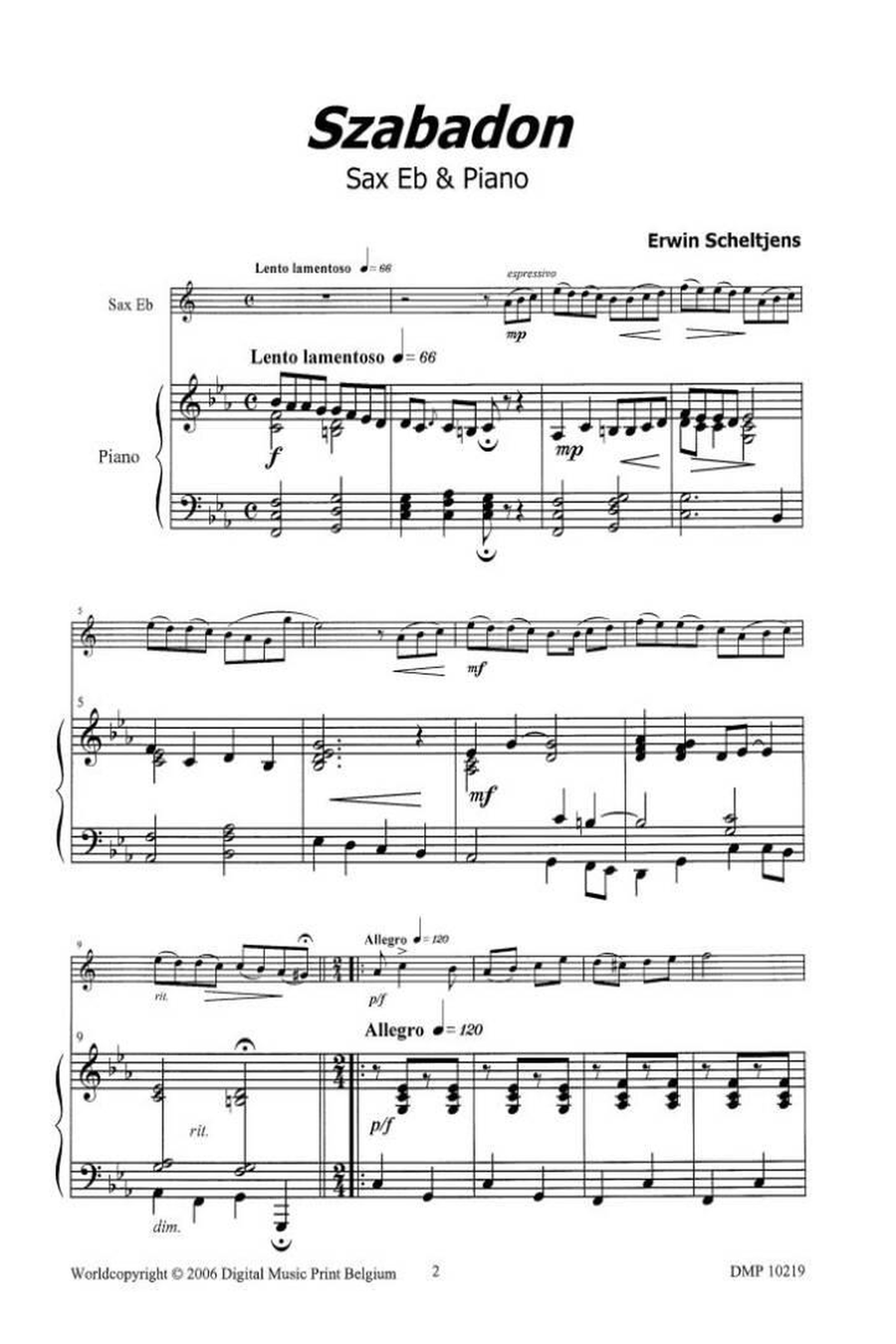 Szabadon Alto Saxophone scores gallery preview page 2