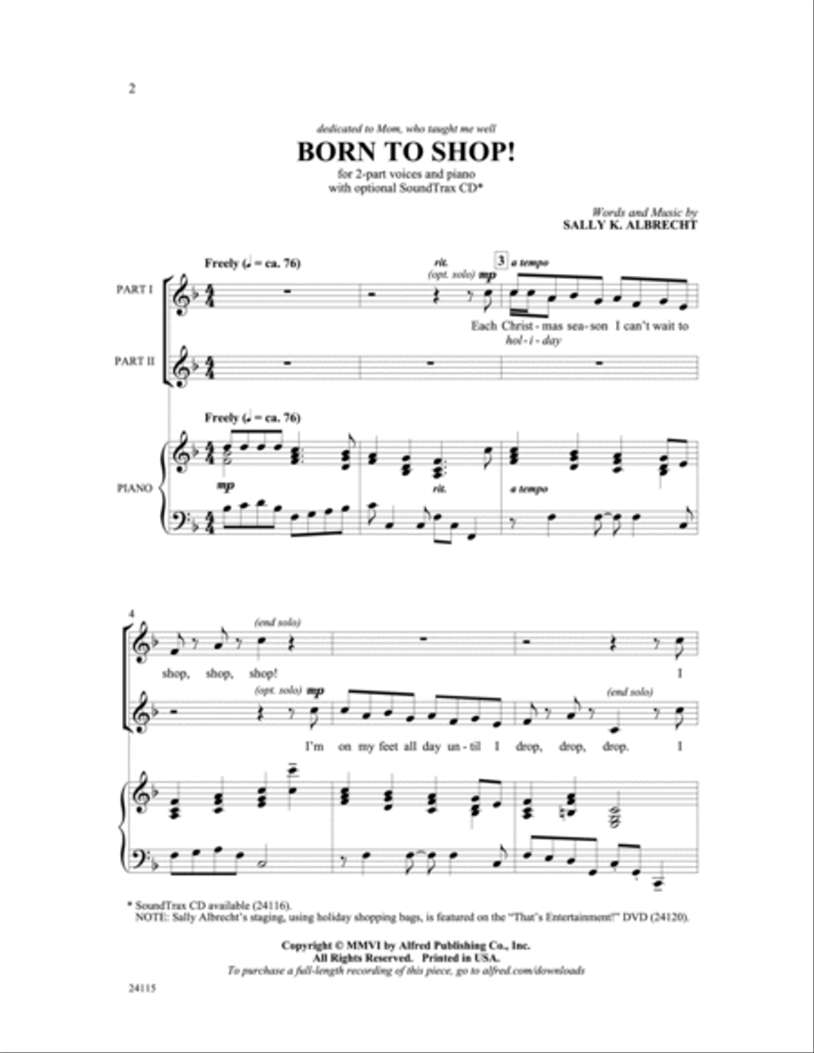 Born to Shop! 2-Part scores gallery preview page 2