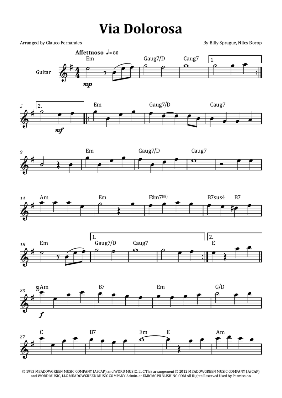 Via Dolorosa Chamber Music scores gallery preview page 1