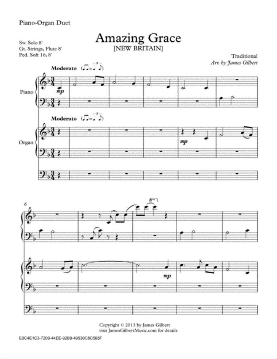 Amazing Grace Piano Method scores gallery preview page 1