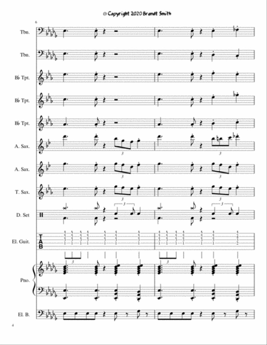 Swagger Swagger Jazz Ensemble scores gallery preview page 4
