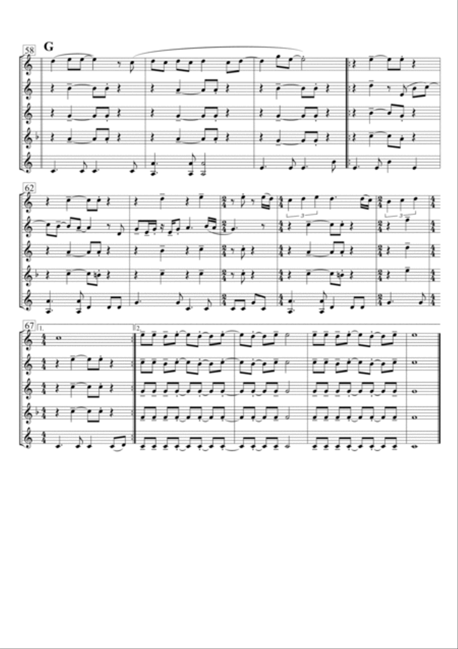 If You Leave Me Now If You Leave Me Now Saxophone Quintet scores gallery preview page 5