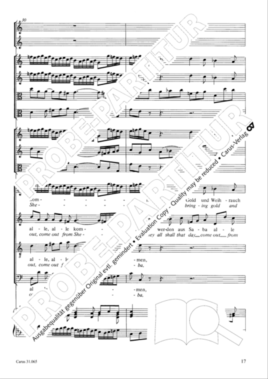 They all shall day come out from Sheba (Sie werden aus Saba alle kommen) TB scores gallery preview page 18
