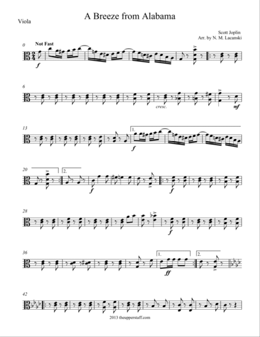 A Breeze from Alabama A Breeze from Alabama String Orchestra scores gallery preview page 5