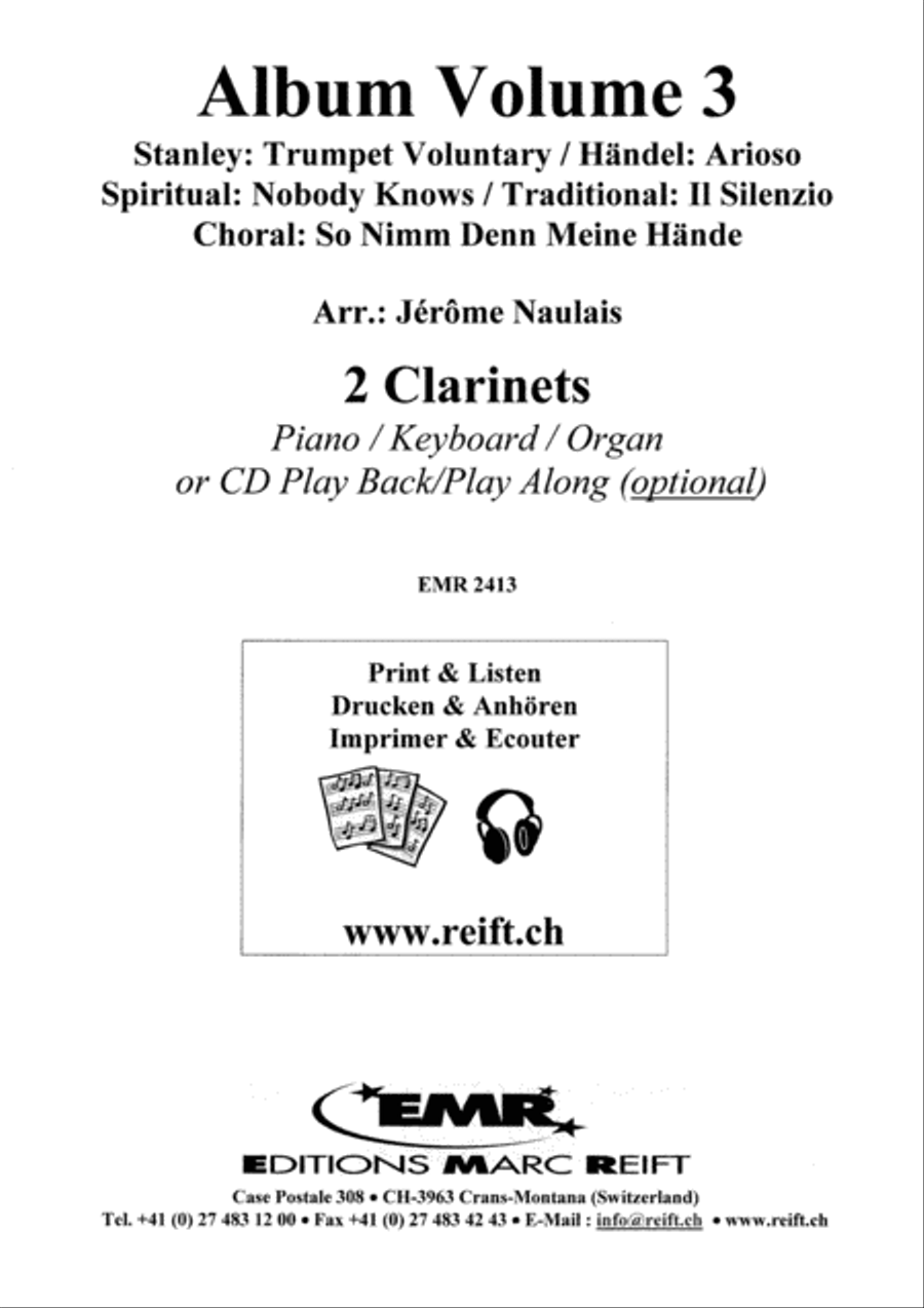 Album Volume 3 Clarinet Duet scores gallery preview page 2