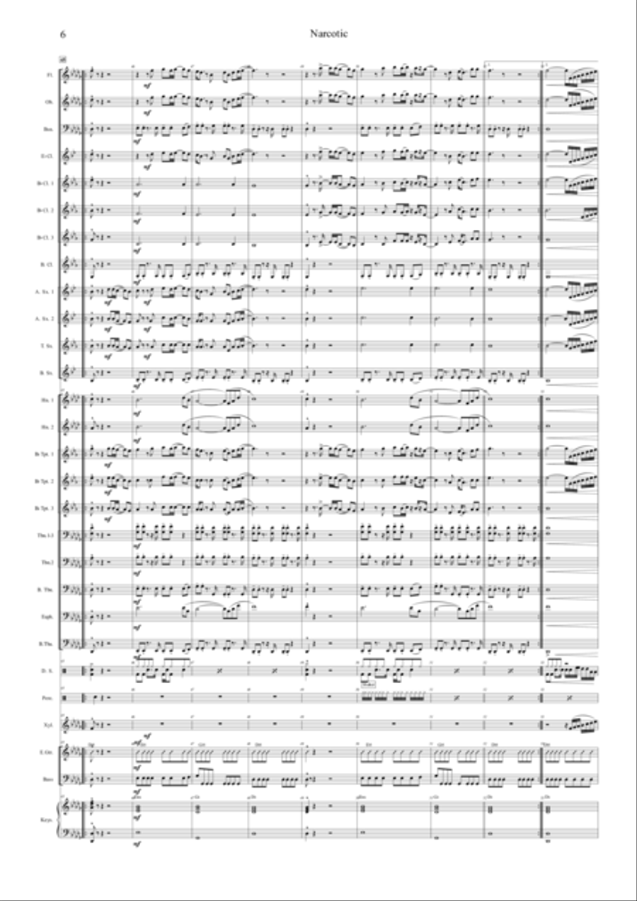 Narcotic Concert Band scores gallery preview page 6