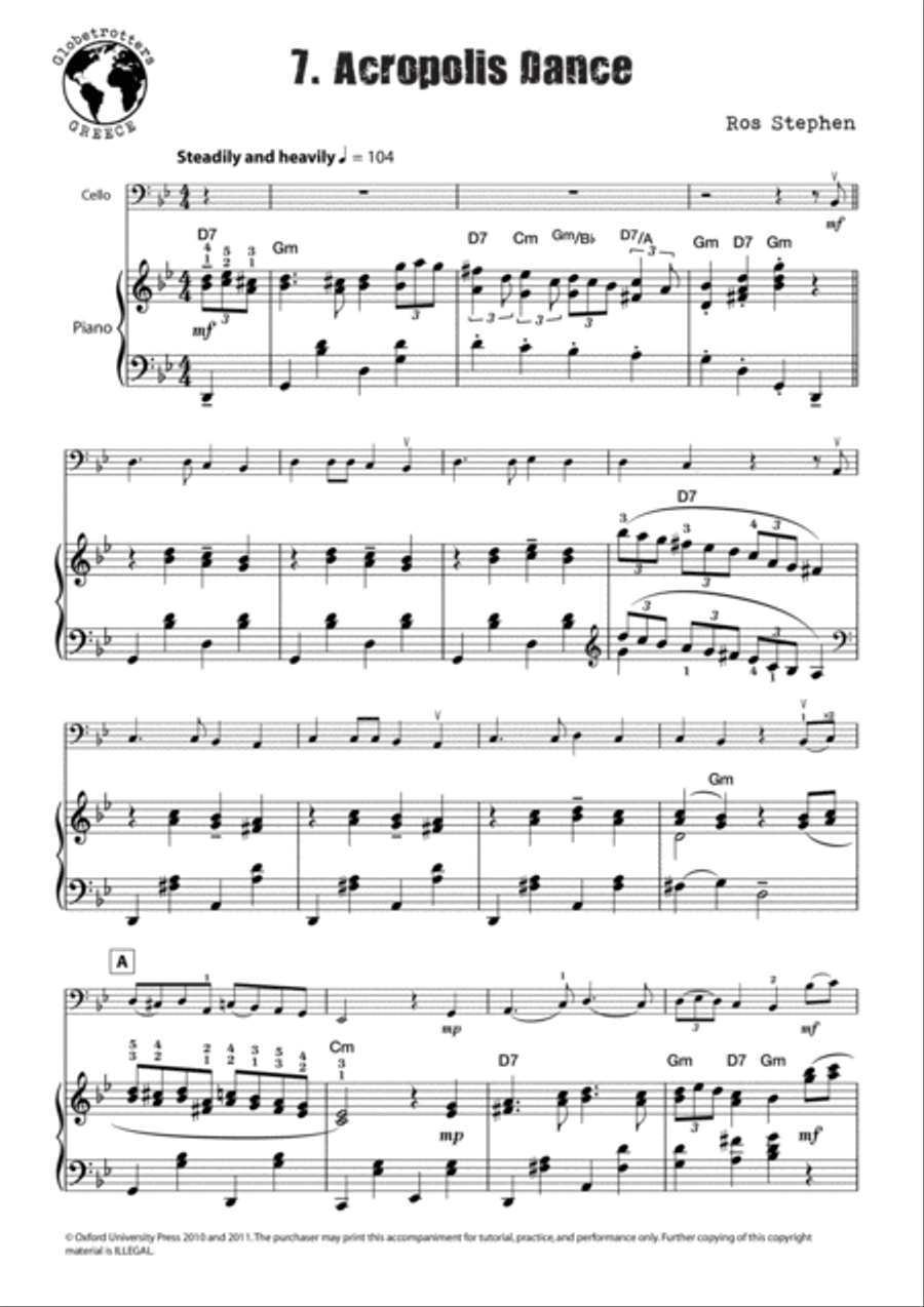Cello Globetrotters + CD Cello Globetrotters + CD Piano Accompaniment scores gallery preview page 6