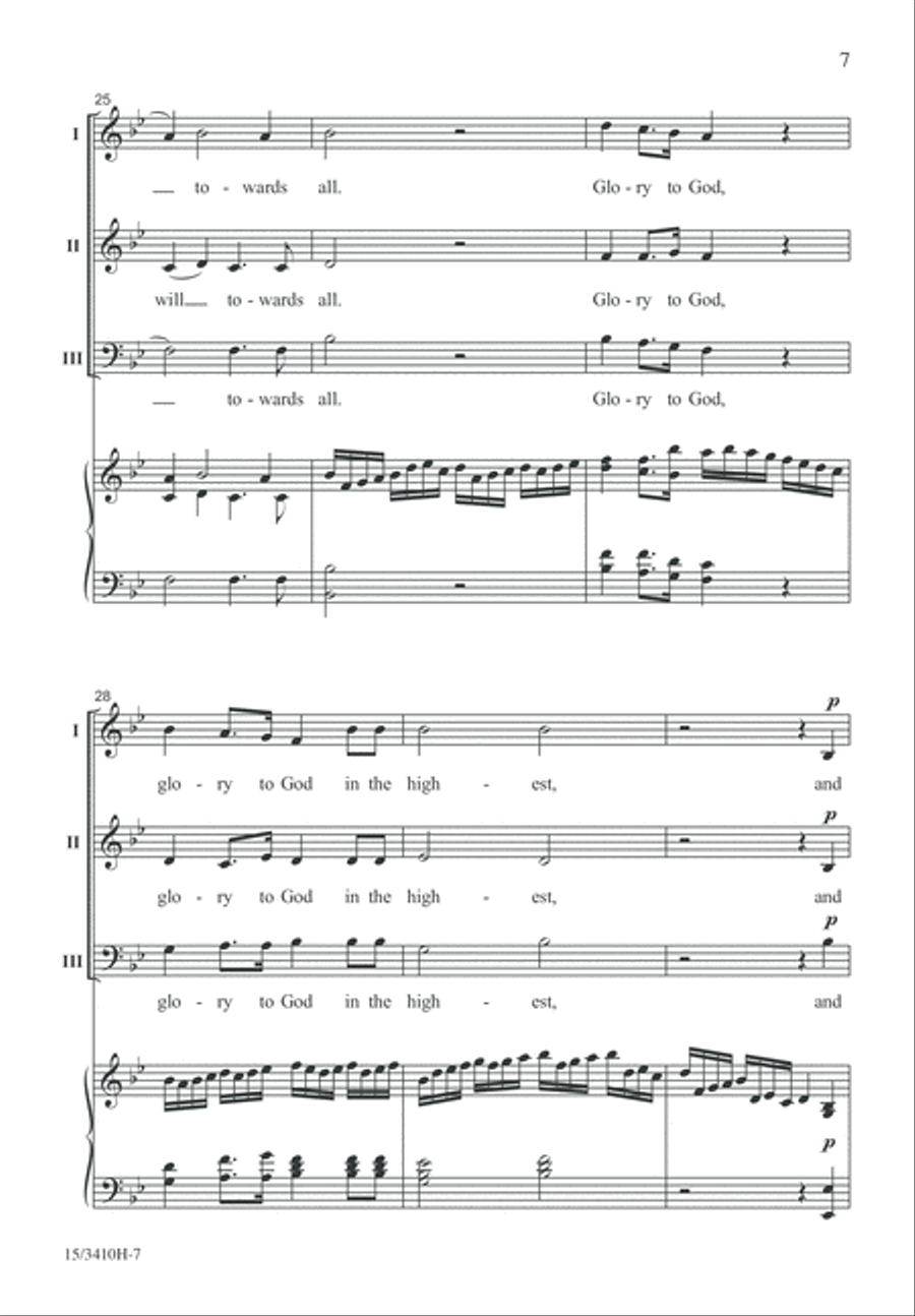 Glory to God Glory to God 3-Part scores gallery preview page 7
