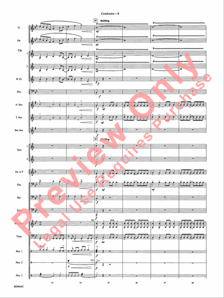 Hymnsong Variants Concert Band scores gallery preview page 11
