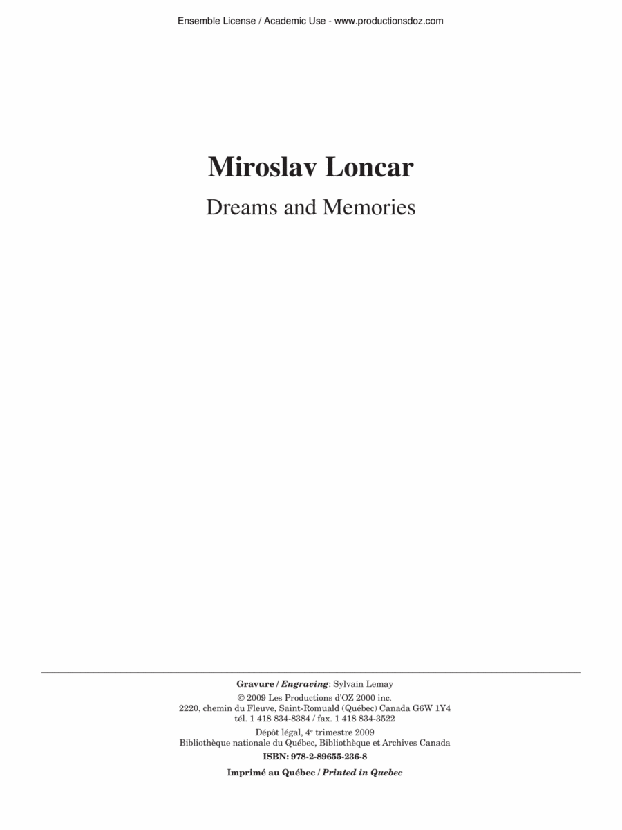 Dreams and Memories Classical Guitar scores gallery preview page 1