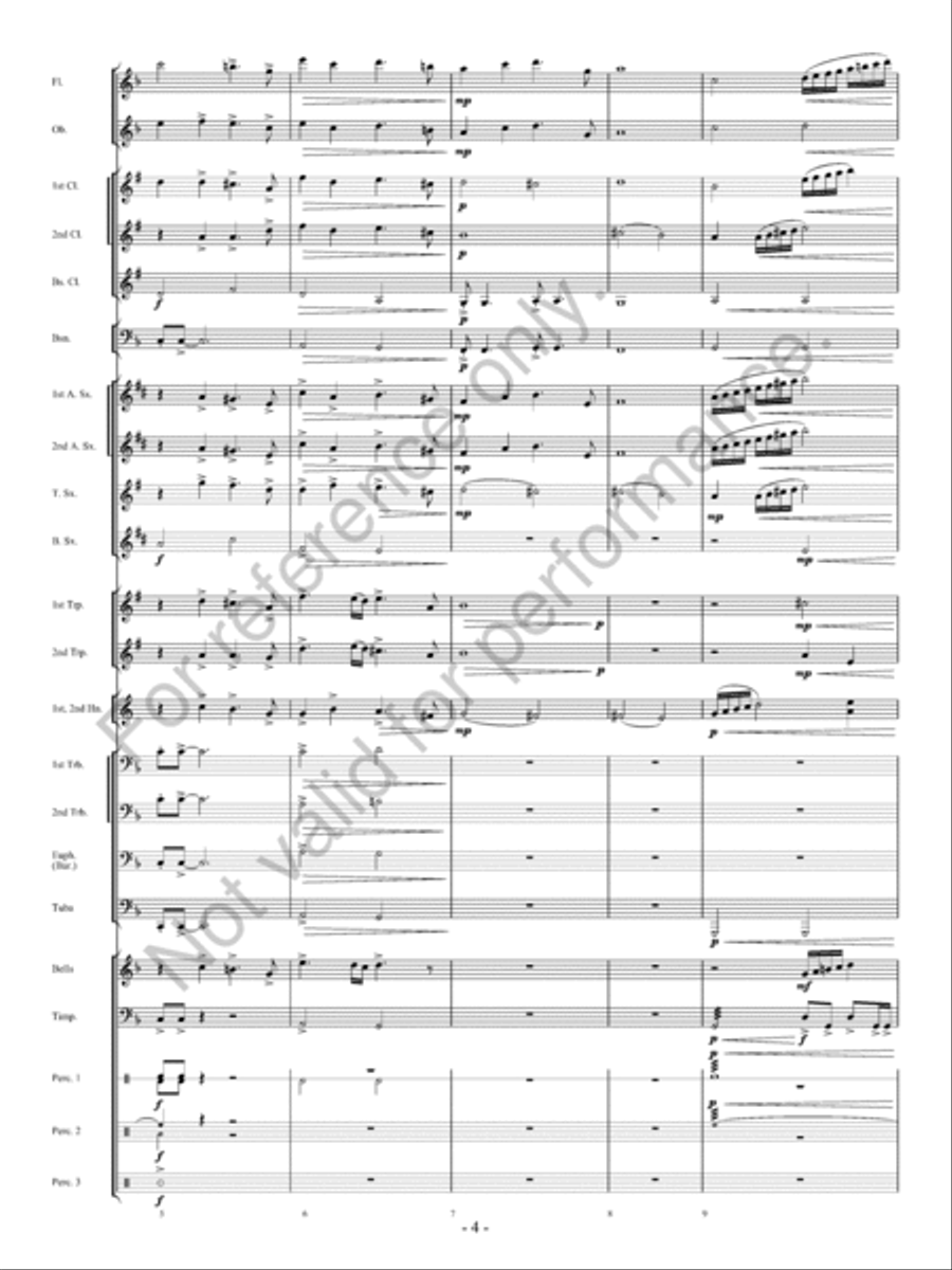 Avalanche! Concert Band scores gallery preview page 5