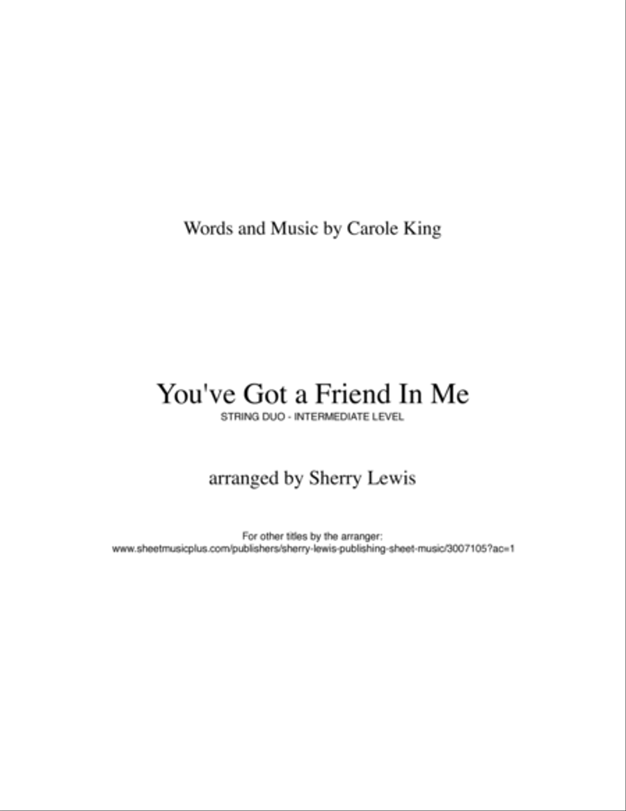 You've Got A Friend String Duet scores gallery preview page 2