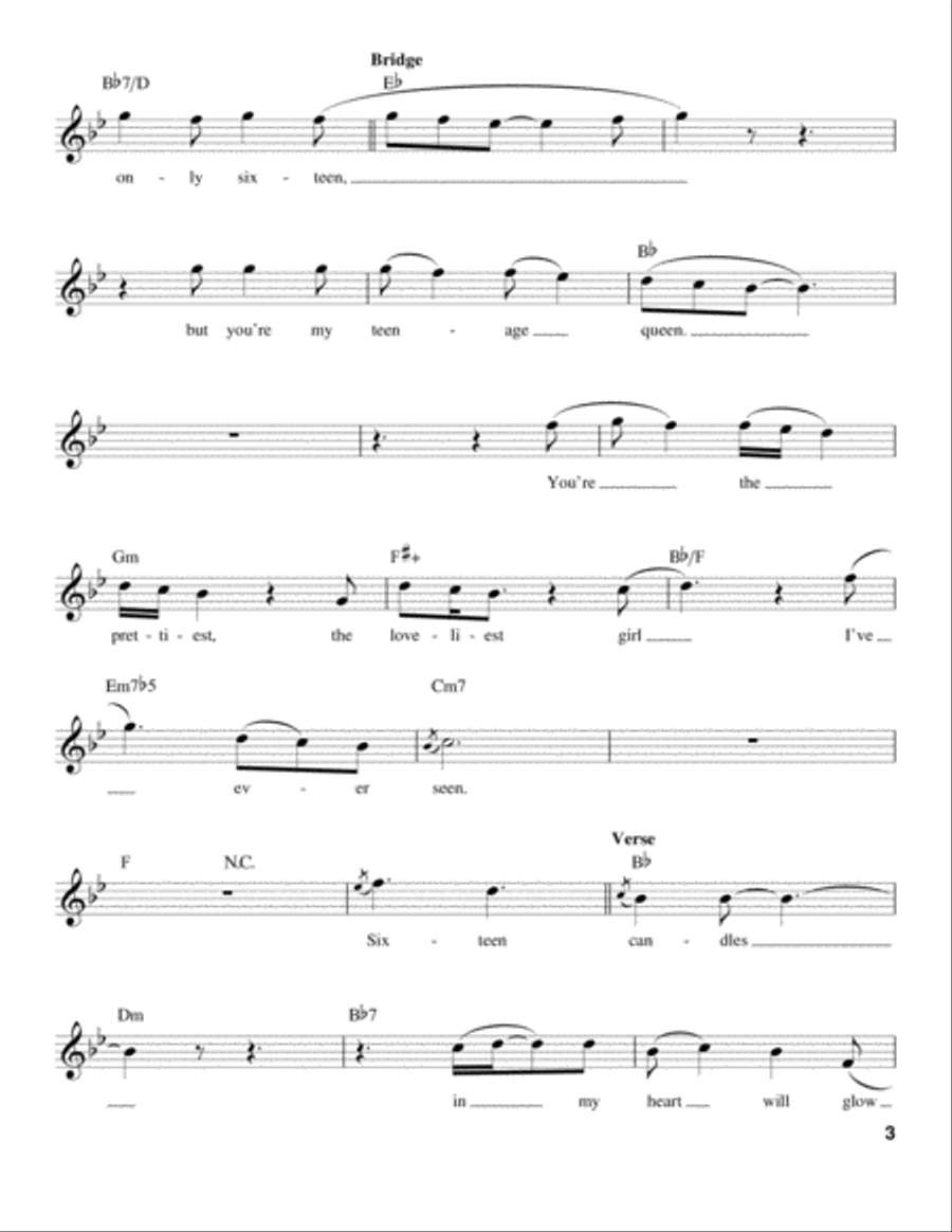 Sixteen Candles Voice scores gallery preview page 3