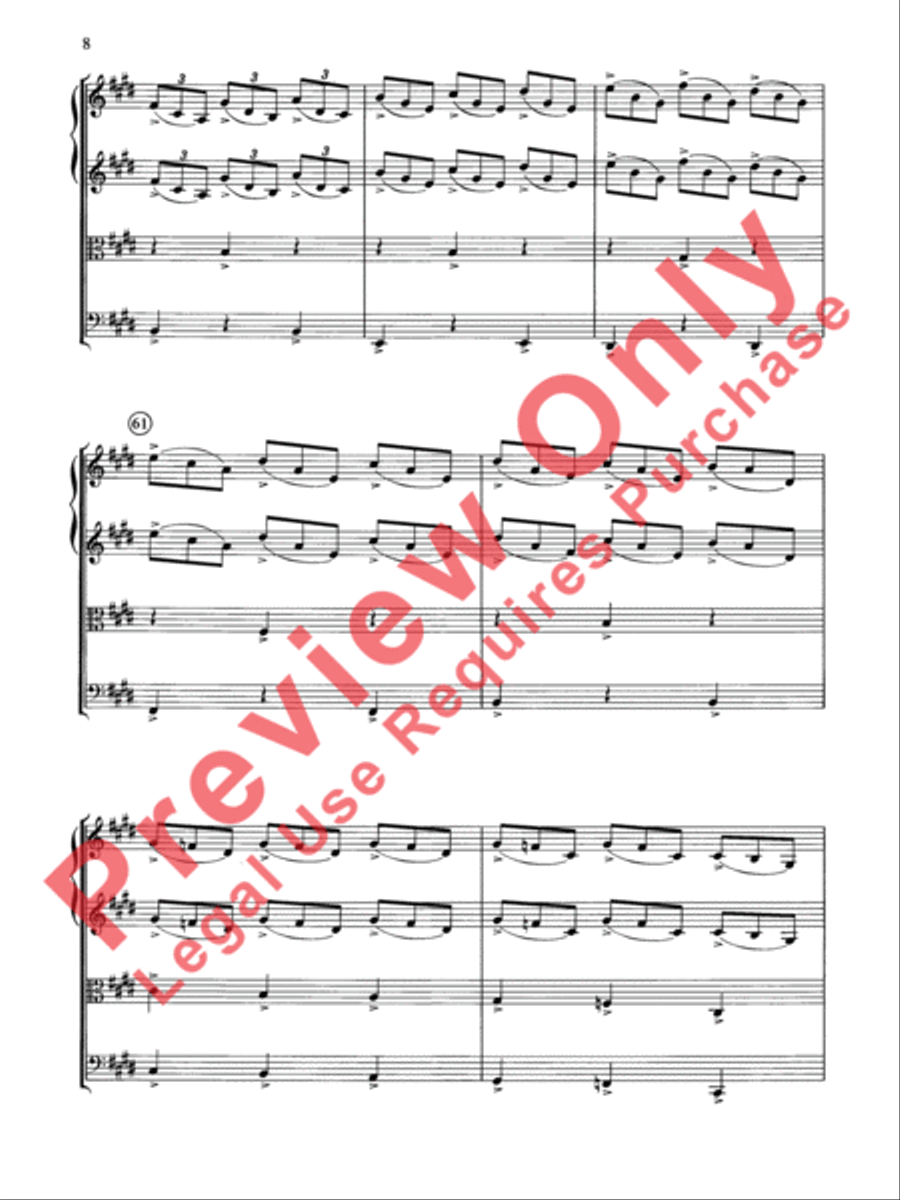 Cole Porter (Classic String Quartets) String Quartet scores gallery preview page 9