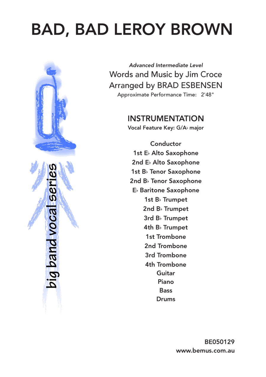 Bad, Bad Leroy Brown Jazz Ensemble scores gallery preview page 1