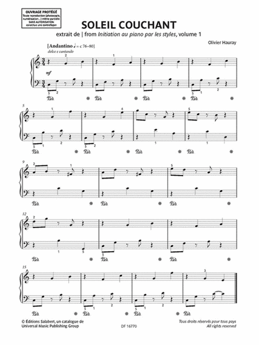40 Petits Morceaux pour piano - Niveau Moyen