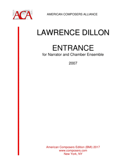 [Dillon] Entrance