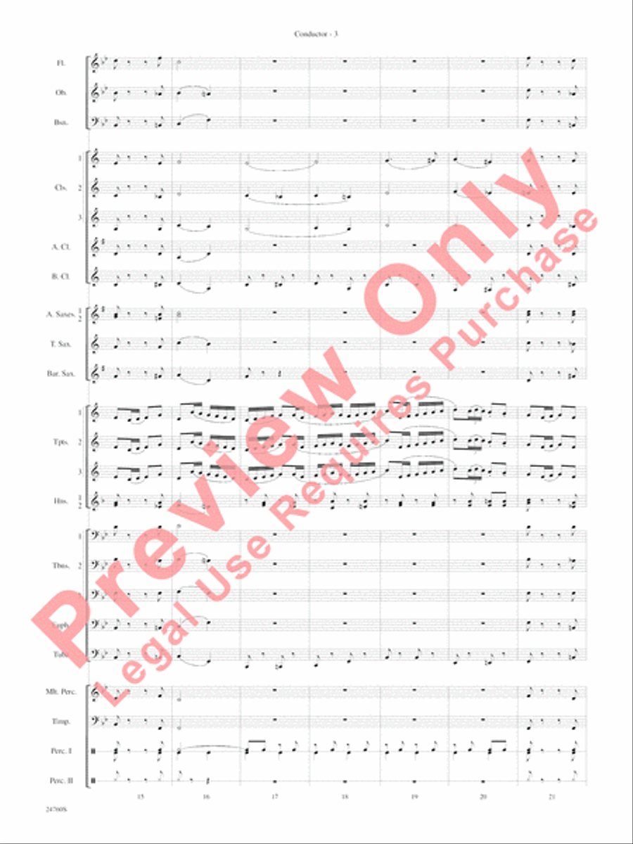 Travelin' Trumpets Concert Band scores gallery preview page 6