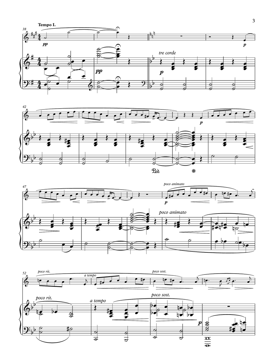 Edvard Grieg: Solveig's Song for Clarinet and Piano Clarinet Solo scores gallery preview page 3