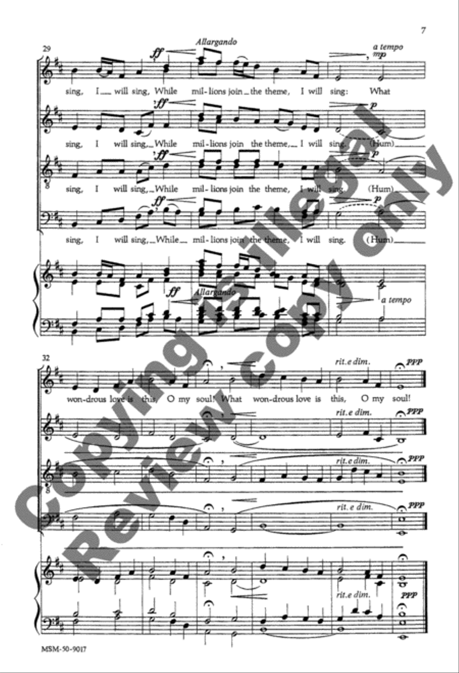 What Wondrous Love Is This Divisi scores gallery preview page 7