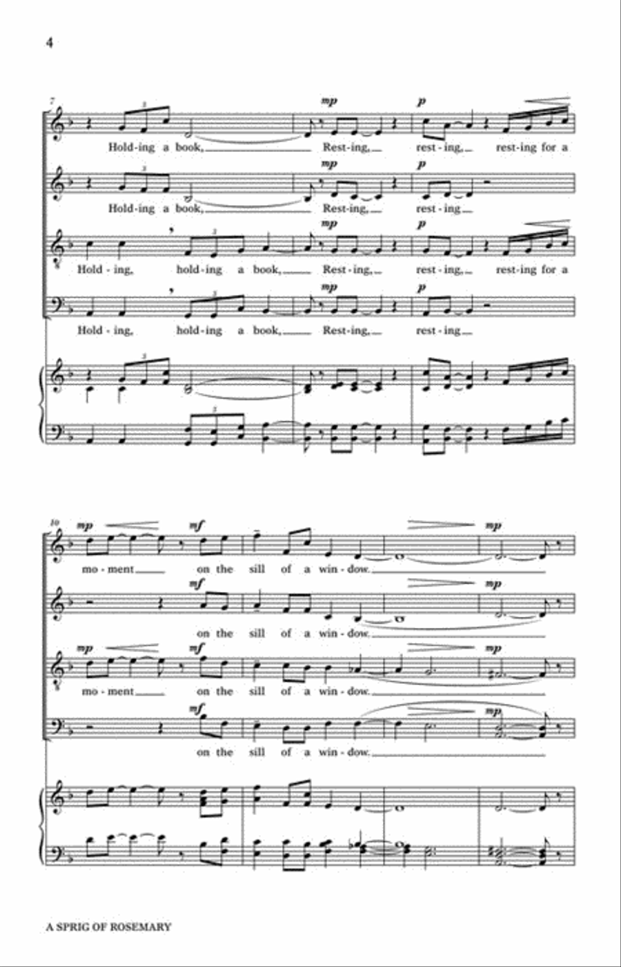 A Sprig Of Rosemary 4-Part scores gallery preview page 3