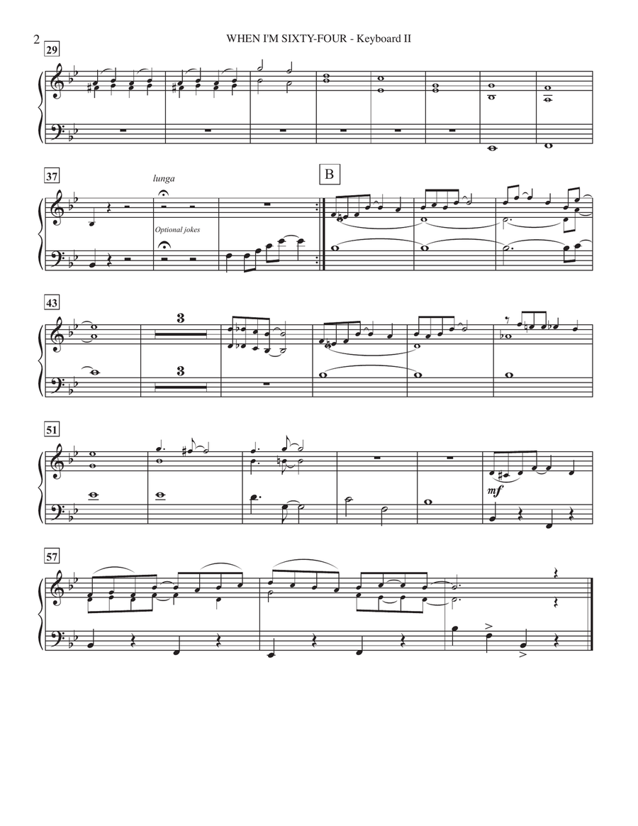 When I'm Sixty-four Small Ensemble scores gallery preview page 3
