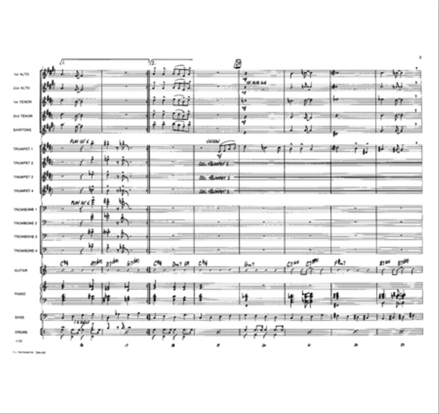 One For Woody Jazz Ensemble scores gallery preview page 4