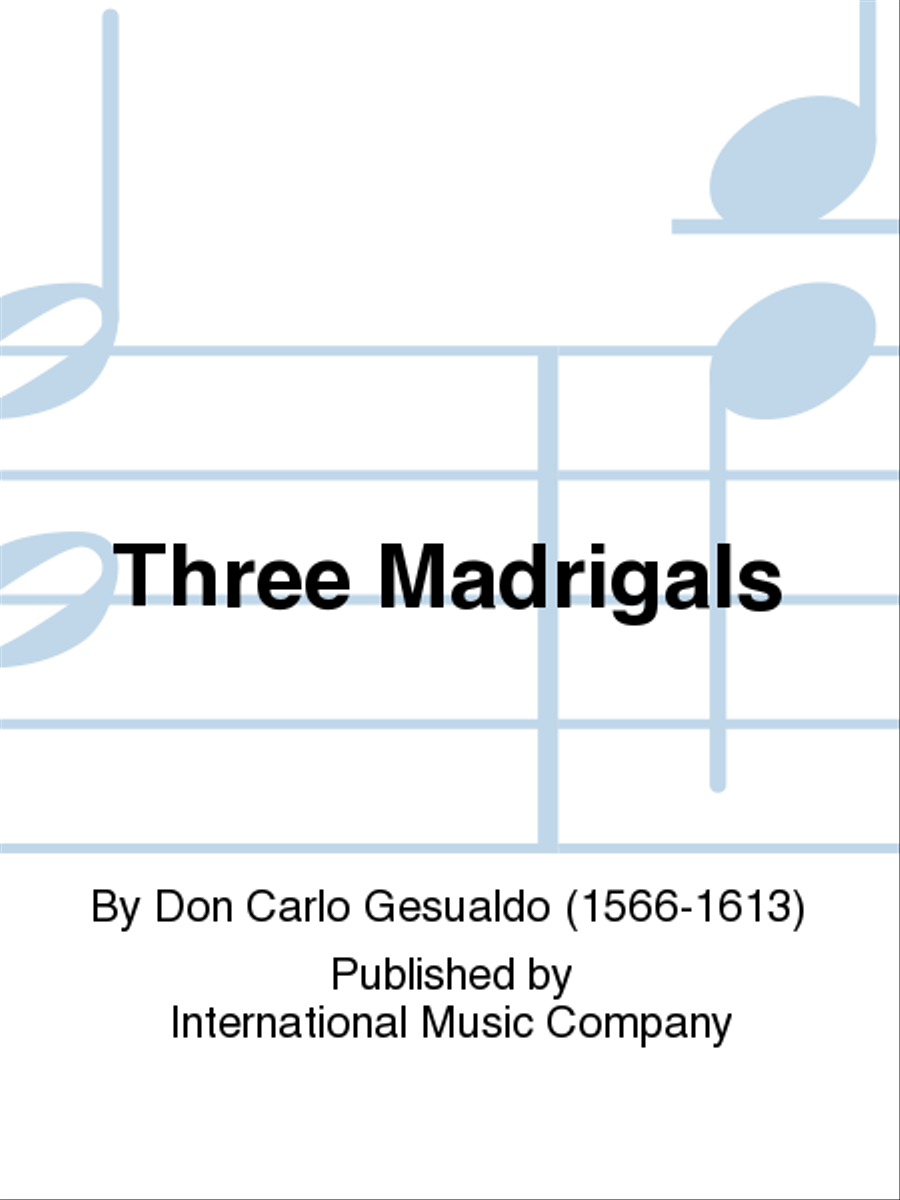 Three Madrigals For 2 Trumpets In B, Horn In F, Trombone & Bass Trombone Or Tuba Brass Ensemble scores gallery preview page 1