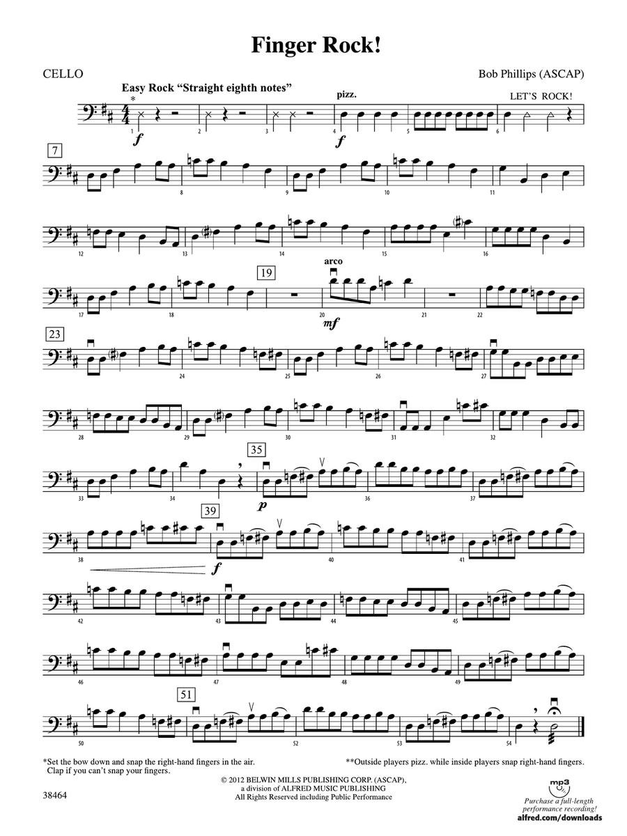 Finger Rock!: Cello